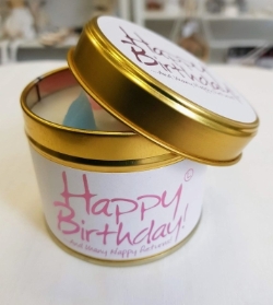 Lily Flame happy birthday scented candle